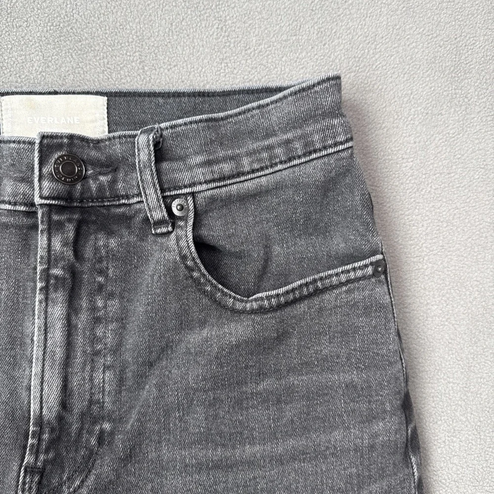 Everlane The Cheeky Jean Womens‎ 27 Black Slim Straight High Rise Classic Denim